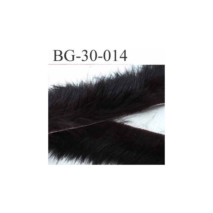 biais galon ruban en poils de lapin largeur 30 mm couleur marron prix au mètre
