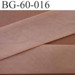 biais ruban galon a plat plié 60 +dix+dix mm en coton couleur beige chair largeur 6 cm plus 2 fois dix mm prix au mètre