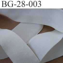 galon ruban gros grain couleur nature souple doux légèrement élastique synthétique double face largeur 28 mm prix du mètre