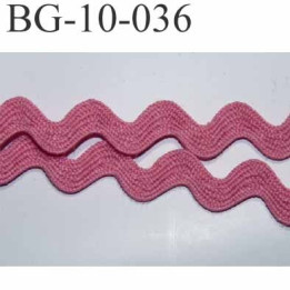 ruban galon croquet serpentine galon plat largeur 10 mm  couleur rose prix du mètre