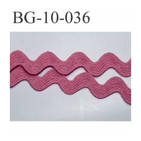 ruban galon croquet serpentine galon plat largeur 10 mm couleur rose prix du mètre