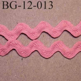ruban galon croquet serpentine galon plat largeur 12 mm  couleur rose prix du mètre