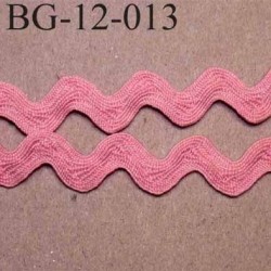 ruban galon croquet serpentine galon plat largeur 12 mm couleur rose prix du mètre