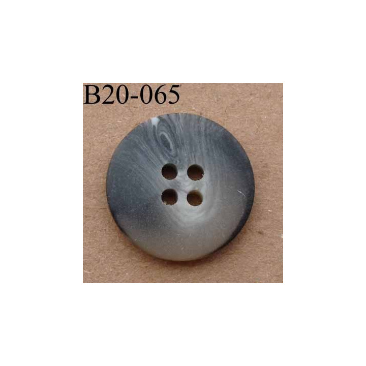 bouton 20 mm couleur noir gris beige marbré mat 4 trous diamètre 20 mm
