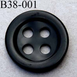 bouton 38 mm  couleur noir brillant  4 gros trous (diamètre 6 millimètres) épaisseur 5 mm