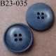 bouton 23 mm couleur gris marron dégradé mat 4 trous diamètre 23 millimètres
