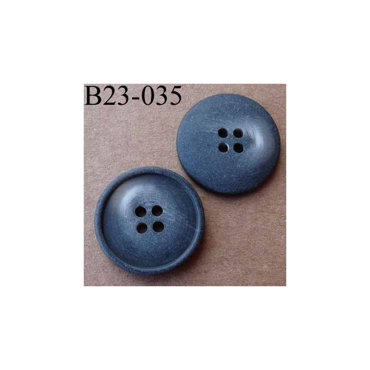 bouton 23 mm  couleur gris marron dégradé mat 4 trous diamètre 23 millimètres