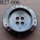 bouton métal 27 mm couleur acier patiné 4 trous diamètre 27 millimètres épaisseur 6 mm