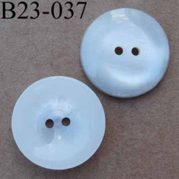 bouton 23 mm  couleur blanc nacré 2 trous diamètre 23 millimètres