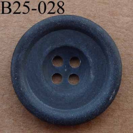 bouton 25 mm  couleur gris anthracite mat 4 trous diamètre 25 millimètres