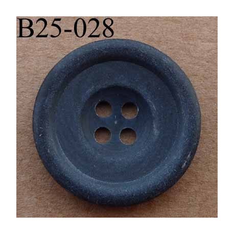 bouton 25 mm couleur gris anthracite mat 4 trous diamètre 25 millimètres