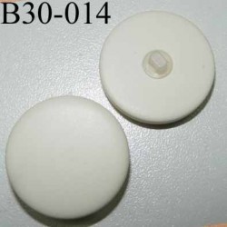 bouton 30 mm  couleur blanc cassé accroche un anneau diamètre 30 millimètres épaisseur 5 mm