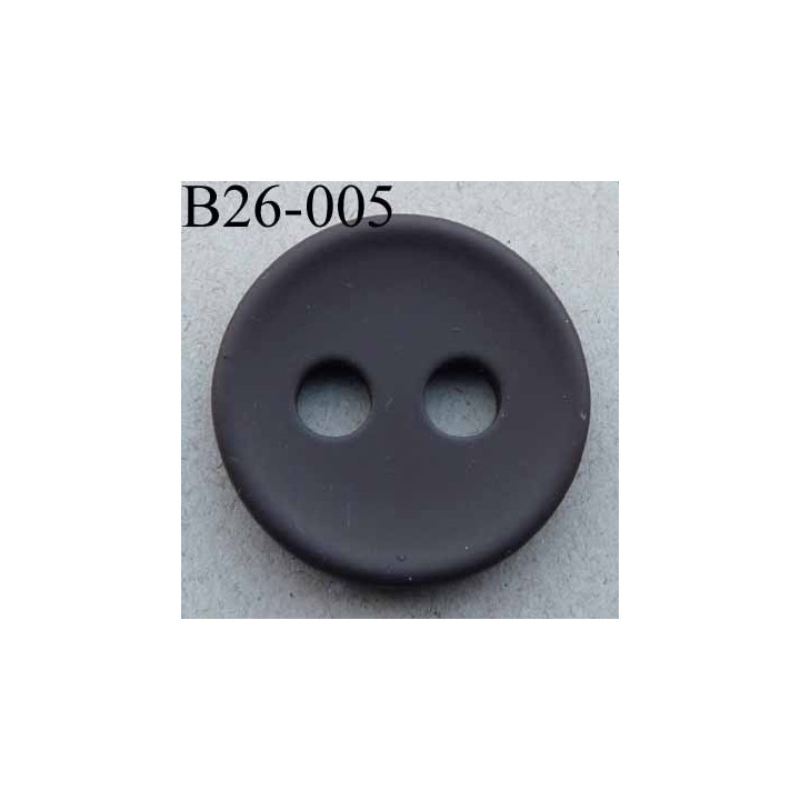 bouton 26 mm couleur gris foncé 2 gros trous (diamètre 5 mm) épaisseur 4 mm