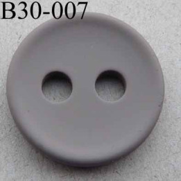 bouton 30 mm  couleur gris clair  2 gros trous (diamètre 5 mm) épaisseur 4 mm