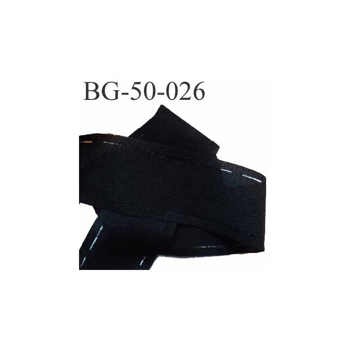 bande thermocollant ceinture jupe pantalon couleur noir souple largeur 50 mm prix au mètre 