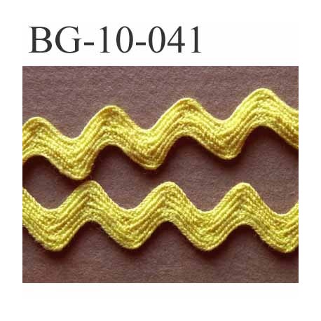 ruban galon croquet serpentine galon plat largeur 10 mm couleur jaune prix du mètre