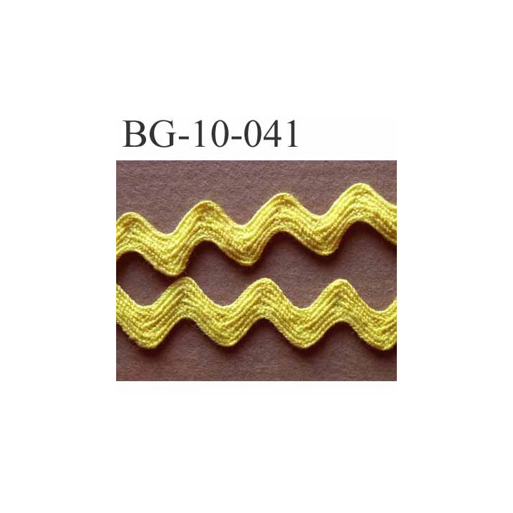 ruban galon croquet serpentine galon plat largeur 10 mm couleur jaune prix du mètre