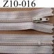 fermeture zip à glissière longueur 10 cm couleur beige non séparable largeur 2.5 cm glissière nylon largeur 4 mm
