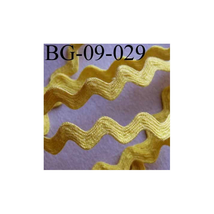 ruban galon croquet serpentine galon plat largeur 09 mm couleur jaune prix du mètre