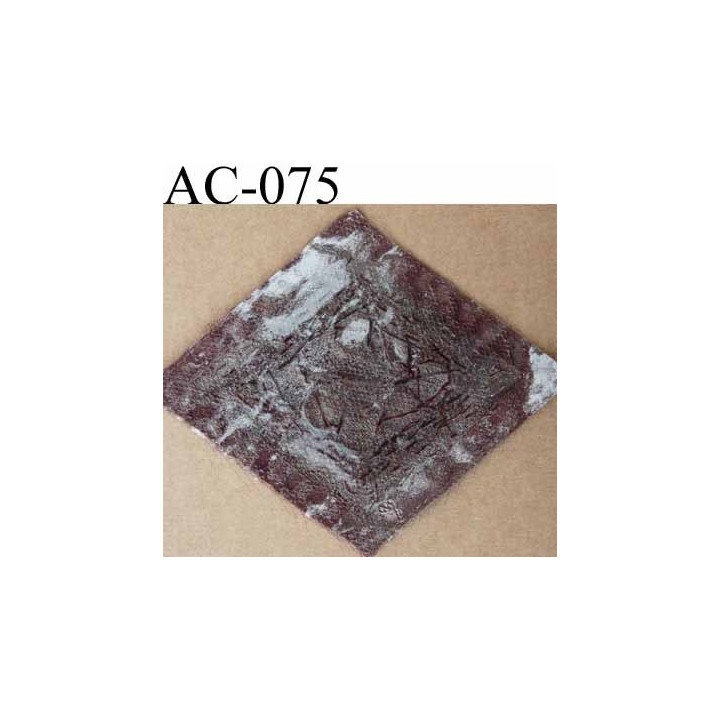 ornement applique écusson empiècement avec perles  à coudre couleur mordoré