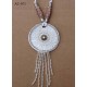 ornement décoration textile collier pectoral style indien couleur blanc