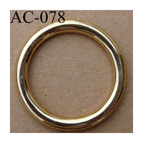 anneau boucle etrier plastique couleur doré diamètre extérieur 40 mm intérieur 30 mm vendu à l'unité