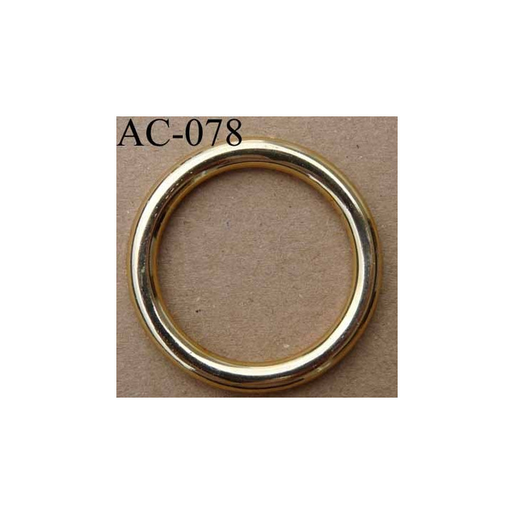 anneau boucle etrier plastique couleur doré diamètre extérieur 40 mm intérieur 30 mm vendu à l'unité