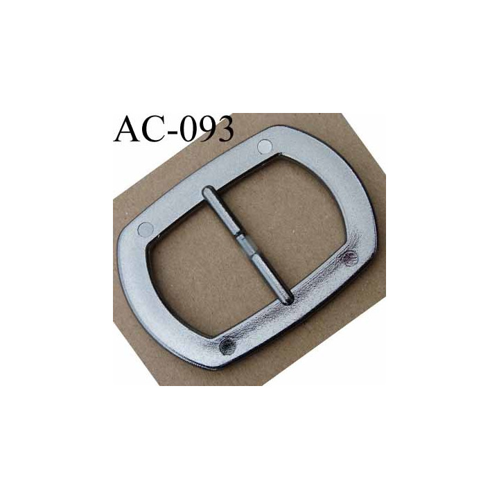 boucle anneau étrier plastique effet métal brillant 65 mm vendu à l'unité