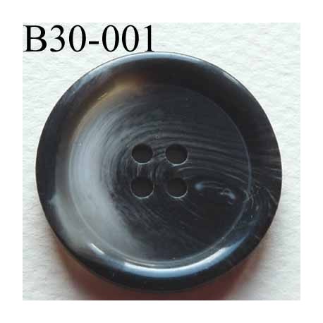 bouton diamètre 30 mm 4 trous couleur anthracite dégradé gris clai