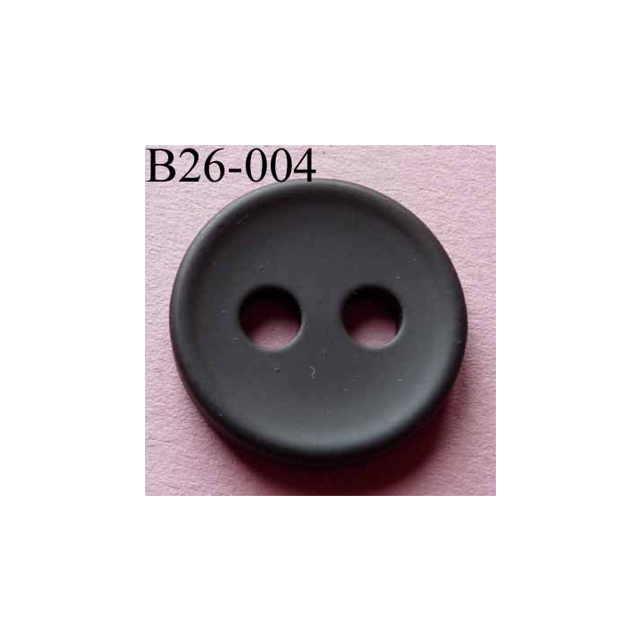 bouton 26 mm couleur prune  foncé 2 gros trous (diamètre 5 mm) épaisseur 4 mm