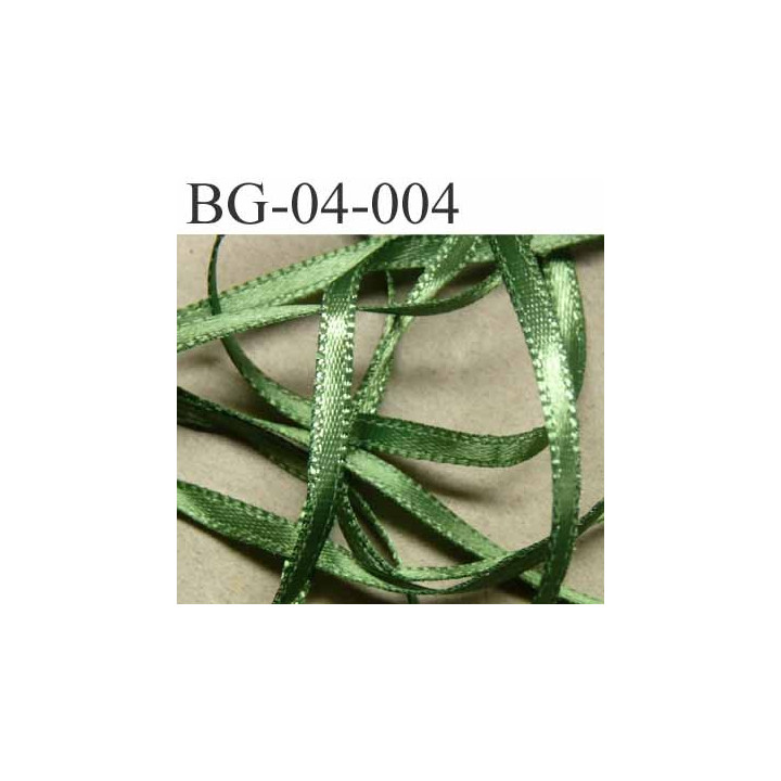 biais galon ruban satin couleur vert brillant lumineux double face très solide largeur 4 mm prix au mètre