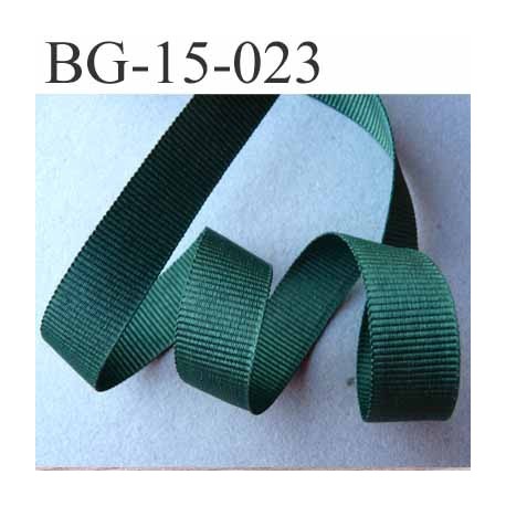 biais galon ruban gros grain couleur vert très solide souple en polyester double face largeur 15 mm prix au mètre