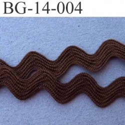 ruban galon croquet serpentine galon plat largeur 14 mm couleur marron prix au mètre