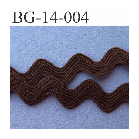 ruban galon croquet serpentine galon plat largeur 14 mm couleur marron prix au mètre