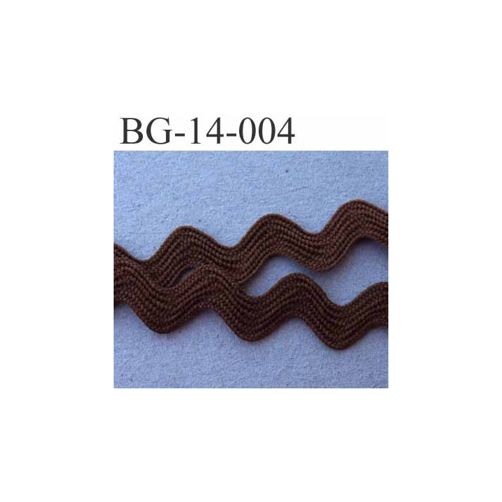 ruban galon croquet serpentine galon plat largeur 14 mm couleur marron prix au mètre