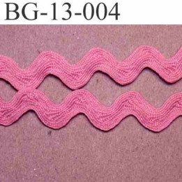 ruban galon croquet serpentine galon plat largeur 13 mm couleur rose prix au mètre