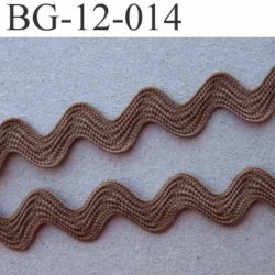 ruban galon croquet serpentine galon plat largeur 12 mm couleur marron clair prix au mètre