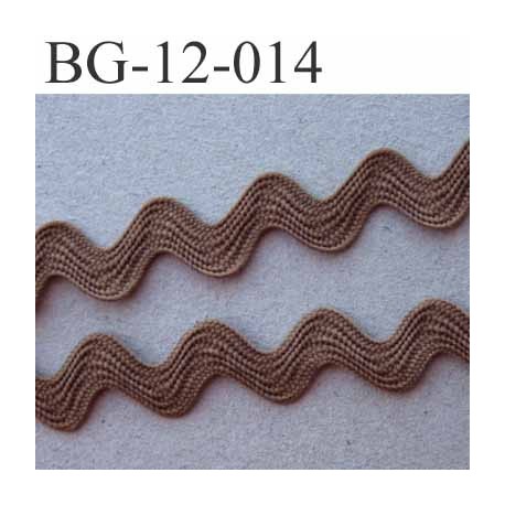 ruban galon croquet serpentine galon plat largeur 12 mm couleur marron clair prix au mètre