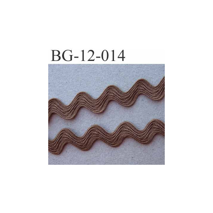 ruban galon croquet serpentine galon plat largeur 12 mm couleur marron clair prix au mètre