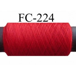 bobine de fil n° 120 polyester couleur rouge longueur de la bobine 500 mètres fabriqué en France