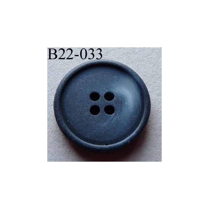 bouton diamètre 22 mm  couleur anthracite bleuté marbré  4 trous diamètre 22 mm