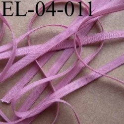 élastique plat et fin polyamide élasthane largeur 4 mm couleur vieux rose prix au mètre