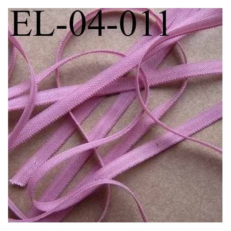 élastique plat et fin polyamide élasthane largeur 4 mm couleur vieux rose prix au mètre