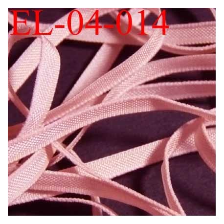 élastique plat et fin polyamide élasthane largeur 4 mm couleur rose chair prix au mètre