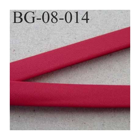 galon biais ruban passe poil plié couleur bordeau rouge synthétique largeur 8 mm plié 2 coté de 8 mm plus 2 replié de 7 mm