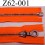 fermeture zip haut de gamme RIRI longueur 60 cm couleur orange lumineux séparable largeur 3.3 cm glissière métal largeur 6 mm