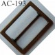 Boucle etrier rectangle métal couleur laiton largeur extérieur 6 cm largeur intérieur 5 cm hauteur 4 cm