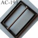 Boucle etrier rectangle métal couleur laiton largeur extérieur 6 cm largeur intérieur 5 cm hauteur 4 cm