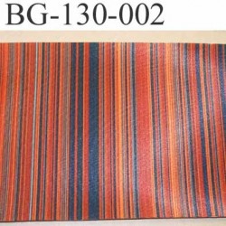 biais galon ruban satin grande marque SR haut de gamme couleur rayures multicolor vraiment superbe largeur 130 mm prix au mètre