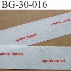 biais PIERRE CARDIN blanc cassé largeur 30 mm prix au mètre